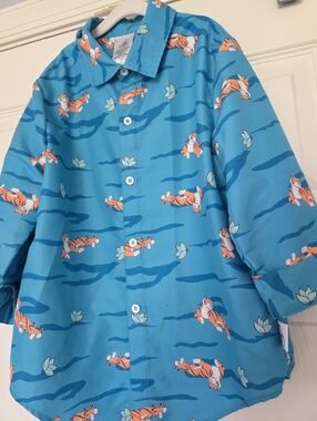 Disney's Ily 4Ever: "Rajah" Button-Up Shirt, Size Girls 7/8 Color Blue